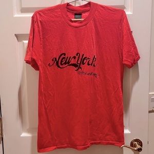 RARE Vintage 1976 T-Shirt - “ New York it’s the real thing… “ - Faded Red - M/L